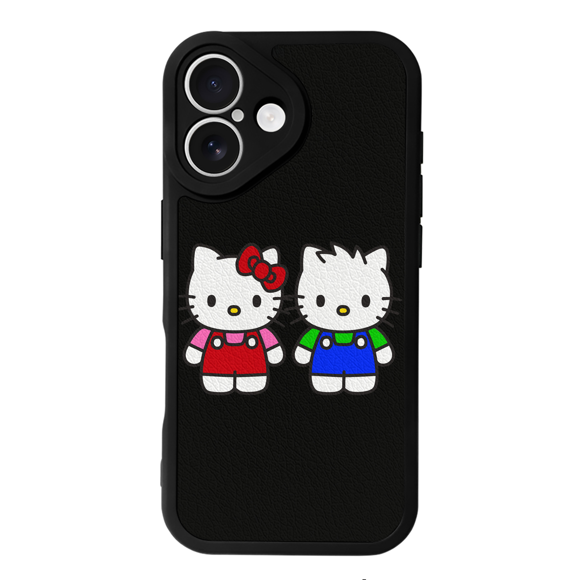 （画像用） Hello Kitty ハローキティ 【iPhone 16シリーズ対応】シリコンスマホケース（レザー調） 材質：シリコン